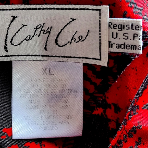 Vintage Buffalo Plaid Short Sleeve Blouse Top - Picture 5 of 6